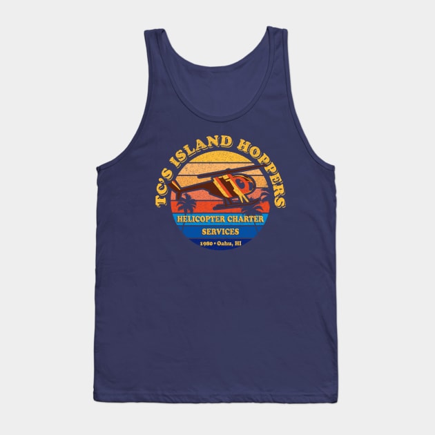 TC's Island Hoppers Magnum PI Worn Tank Top by Alema Art